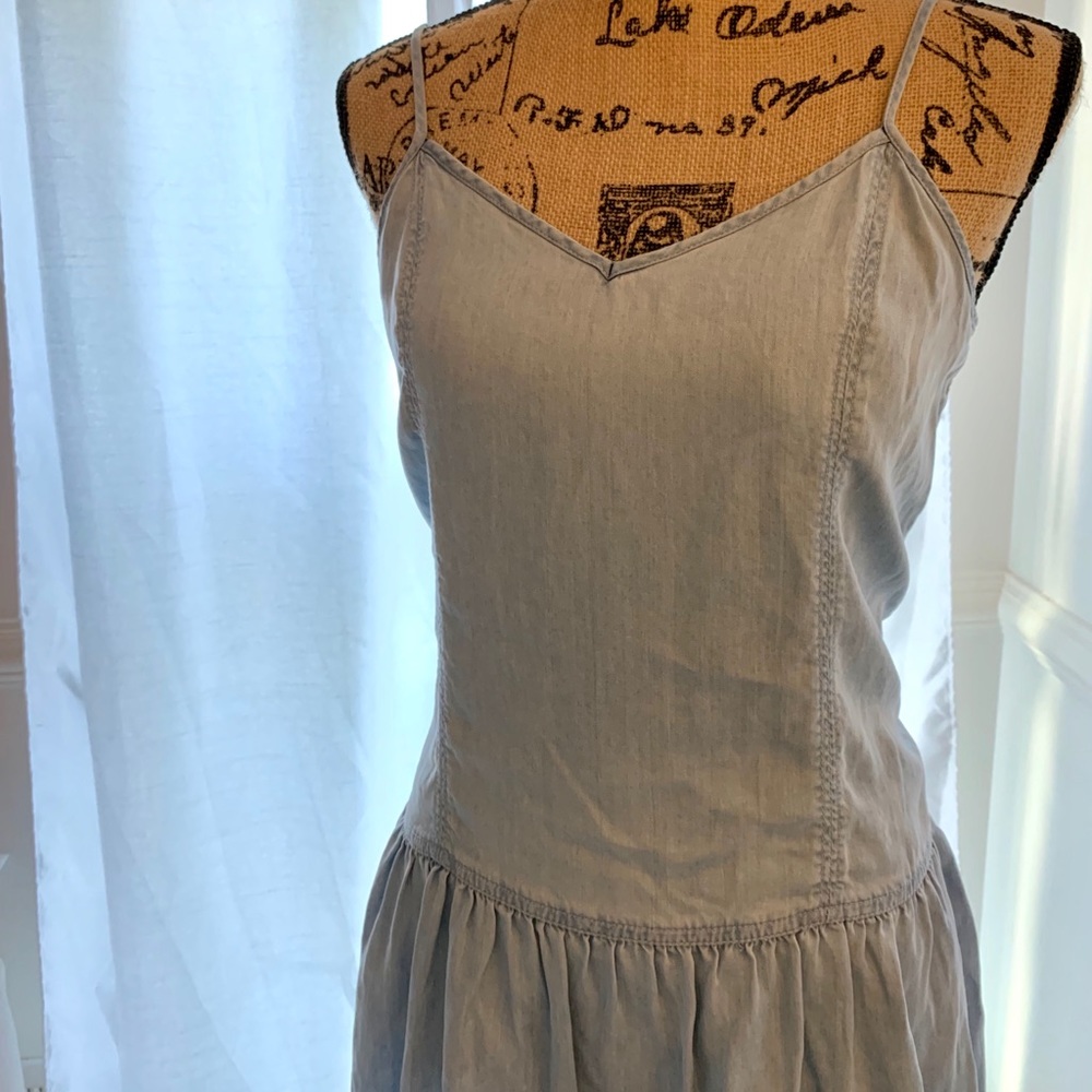 Denim long tank